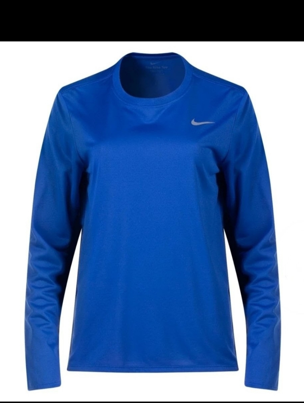 Nike - Women's Legend Long Sleeve Tee (Standard Fit) S-GameRoyal/Cool Grey - NWT